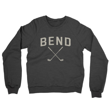 Bend Golf Midweight French Terry Crewneck Sweatshirt-Charcoal Heather-Allegiant Goods Co. Vintage Sports Apparel