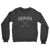 Idaho Golf Midweight French Terry Crewneck Sweatshirt-Charcoal Heather-Allegiant Goods Co. Vintage Sports Apparel