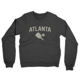 Atlanta Pickleball Midweight French Terry Crewneck Sweatshirt-Charcoal Heather-Allegiant Goods Co. Vintage Sports Apparel