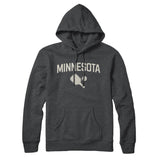 Minnesota Pickleball Hoodie-Charcoal Heather-Allegiant Goods Co. Vintage Sports Apparel