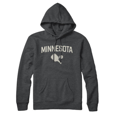 Minnesota Pickleball Hoodie-Charcoal Heather-Allegiant Goods Co. Vintage Sports Apparel