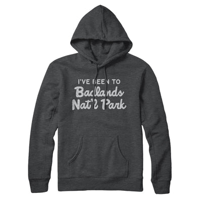 I've Been To Badlands National Park Hoodie-Charcoal Heather-Allegiant Goods Co. Vintage Sports Apparel