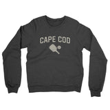 Cape Cod Pickleball Midweight French Terry Crewneck Sweatshirt-Charcoal Heather-Allegiant Goods Co. Vintage Sports Apparel