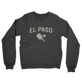 El Paso Pickleball Midweight French Terry Crewneck Sweatshirt-Charcoal Heather-Allegiant Goods Co. Vintage Sports Apparel