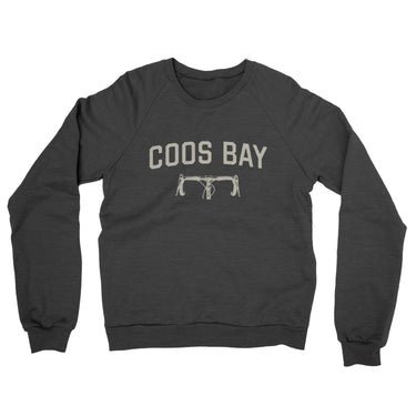 Coos Bay Cycling Midweight French Terry Crewneck Sweatshirt-Charcoal Heather-Allegiant Goods Co. Vintage Sports Apparel