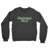 Mississippi Weed Midweight French Terry Crewneck Sweatshirt-Allegiant Goods Co. Vintage Sports Apparel