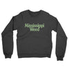 Mississippi Weed Midweight French Terry Crewneck Sweatshirt-Charcoal Heather-Allegiant Goods Co. Vintage Sports Apparel