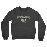 Fredericksburg Pickleball Midweight French Terry Crewneck Sweatshirt-Charcoal Heather-Allegiant Goods Co. Vintage Sports Apparel