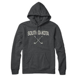 South Dakota Golf Hoodie-Charcoal Heather-Allegiant Goods Co. Vintage Sports Apparel