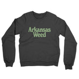 Arkansas Weed Midweight French Terry Crewneck Sweatshirt-Allegiant Goods Co. Vintage Sports Apparel