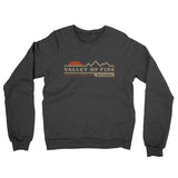 Valley Of Fire Sunset Midweight French Terry Crewneck Sweatshirt-Charcoal Heather-Allegiant Goods Co. Vintage Sports Apparel