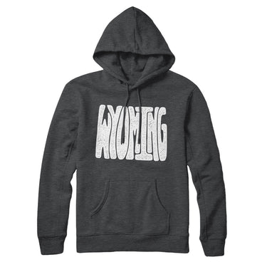 Wyoming State Shape Text Hoodie-Allegiant Goods Co. Vintage Sports Apparel
