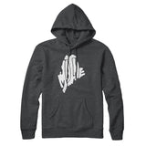 Maine State Shape Text Hoodie-Allegiant Goods Co. Vintage Sports Apparel