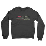 Alamogordo Mountain Sunset Midweight French Terry Crewneck Sweatshirt-Charcoal Heather-Allegiant Goods Co. Vintage Sports Apparel