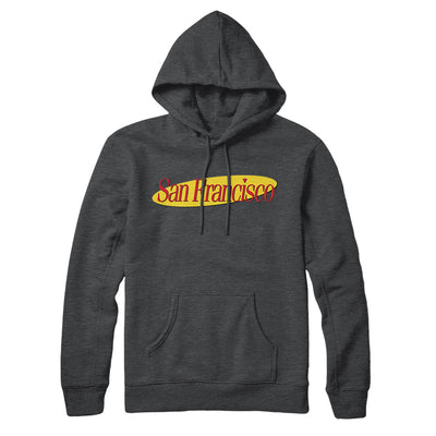 San Francisco Seinfeld Hoodie-Charcoal Heather-Allegiant Goods Co. Vintage Sports Apparel