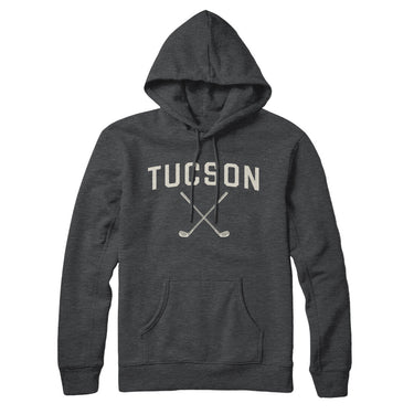Tucson Golf Hoodie-Charcoal Heather-Allegiant Goods Co. Vintage Sports Apparel