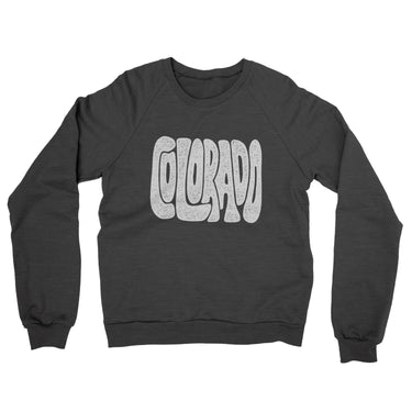 Colorado State Shape Text Midweight French Terry Crewneck Sweatshirt-Allegiant Goods Co. Vintage Sports Apparel