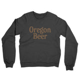 Oregon Beer Midweight French Terry Crewneck Sweatshirt-Charcoal Heather-Allegiant Goods Co. Vintage Sports Apparel