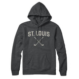 St. Louis Golf Hoodie-Charcoal Heather-Allegiant Goods Co. Vintage Sports Apparel