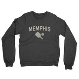 Memphis Pickleball Midweight French Terry Crewneck Sweatshirt-Charcoal Heather-Allegiant Goods Co. Vintage Sports Apparel