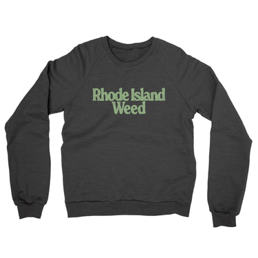 Rhode Island Weed Midweight French Terry Crewneck Sweatshirt-Allegiant Goods Co. Vintage Sports Apparel