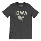 Iowa Pickleball Men/Unisex T-Shirt-Dark Grey Heather-Allegiant Goods Co. Vintage Sports Apparel