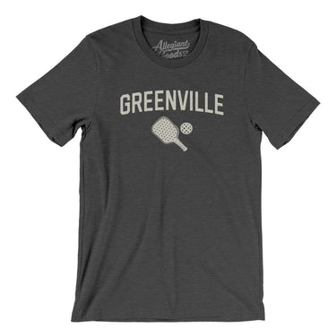 Greenville Pickleball Men/Unisex T-Shirt-Dark Grey Heather-Allegiant Goods Co. Vintage Sports Apparel