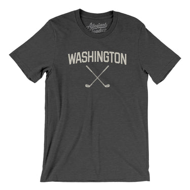 Washington Golf Men/Unisex T-Shirt-Dark Grey Heather-Allegiant Goods Co. Vintage Sports Apparel