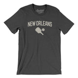 New Orleans Pickleball Men/Unisex T-Shirt-Dark Grey Heather-Allegiant Goods Co. Vintage Sports Apparel