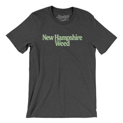 New Hampshire Weed Men/Unisex T-Shirt-Dark Grey Heather-Allegiant Goods Co. Vintage Sports Apparel