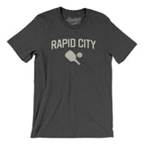 Rapid City Pickleball Men/Unisex T-Shirt-Dark Grey Heather-Allegiant Goods Co. Vintage Sports Apparel