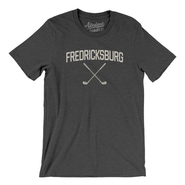 Fredericksburg Golf Men/Unisex T-Shirt-Dark Grey Heather-Allegiant Goods Co. Vintage Sports Apparel