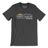 Fort Davis Mountain Sunset Men/Unisex T-Shirt-Dark Grey Heather-Allegiant Goods Co. Vintage Sports Apparel