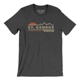 St. George Mountain Sunset Men/Unisex T-Shirt-Dark Grey Heather-Allegiant Goods Co. Vintage Sports Apparel