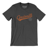 Cincinnati Vintage Script Men/Unisex T-Shirt-Allegiant Goods Co. Vintage Sports Apparel