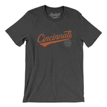 Cincinnati Vintage Script Men/Unisex T-Shirt-Allegiant Goods Co. Vintage Sports Apparel