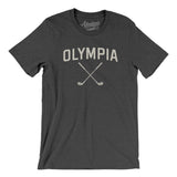 Olympia Golf Men/Unisex T-Shirt-Dark Grey Heather-Allegiant Goods Co. Vintage Sports Apparel