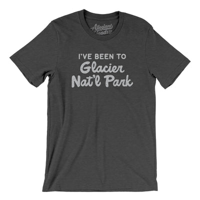 I've Been To Glacier National Park Men/Unisex T-Shirt-Dark Grey Heather-Allegiant Goods Co. Vintage Sports Apparel