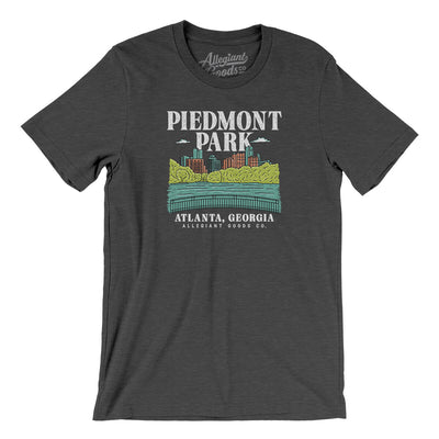 Piedmont Park Men/Unisex T-Shirt-Dark Grey Heather-Allegiant Goods Co. Vintage Sports Apparel