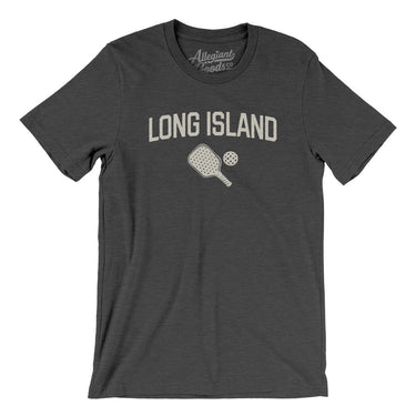 Long Island Pickleball Men/Unisex T-Shirt-Dark Grey Heather-Allegiant Goods Co. Vintage Sports Apparel