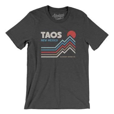 Taos New Mexico Men/Unisex T-Shirt-Dark Grey Heather-Allegiant Goods Co. Vintage Sports Apparel