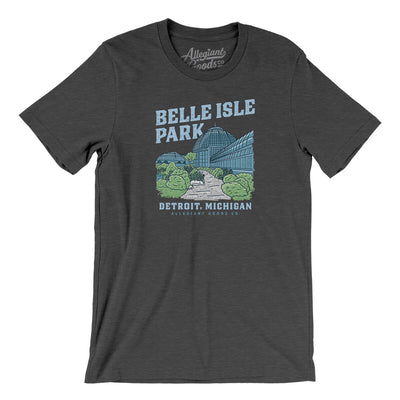 Belle Isle Park Men/Unisex T-Shirt-Dark Grey Heather-Allegiant Goods Co. Vintage Sports Apparel