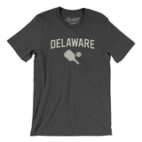 Delaware Pickleball Men/Unisex T-Shirt-Dark Grey Heather-Allegiant Goods Co. Vintage Sports Apparel