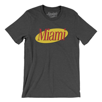 Miami Seinfeld Men/Unisex T-Shirt-Dark Grey Heather-Allegiant Goods Co. Vintage Sports Apparel