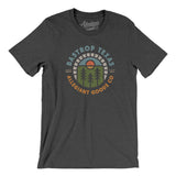 Bastrop Texas Retro Badge Men/Unisex T-Shirt-Dark Grey Heather-Allegiant Goods Co. Vintage Sports Apparel