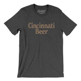 Cincinnati Beer Men/Unisex T-Shirt-Dark Grey Heather-Allegiant Goods Co. Vintage Sports Apparel