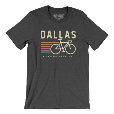 Dallas Cycling Men/Unisex T-Shirt-Dark Grey Heather-Allegiant Goods Co. Vintage Sports Apparel