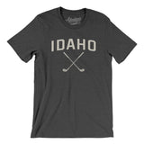Idaho Golf Men/Unisex T-Shirt-Dark Grey Heather-Allegiant Goods Co. Vintage Sports Apparel