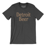 Detroit Beer Men/Unisex T-Shirt-Dark Grey Heather-Allegiant Goods Co. Vintage Sports Apparel