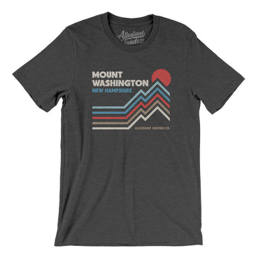 Mount Washington New Hampshire Men/Unisex T-Shirt-Dark Grey Heather-Allegiant Goods Co. Vintage Sports Apparel